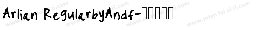 Arlian RegularbyAndf字体转换